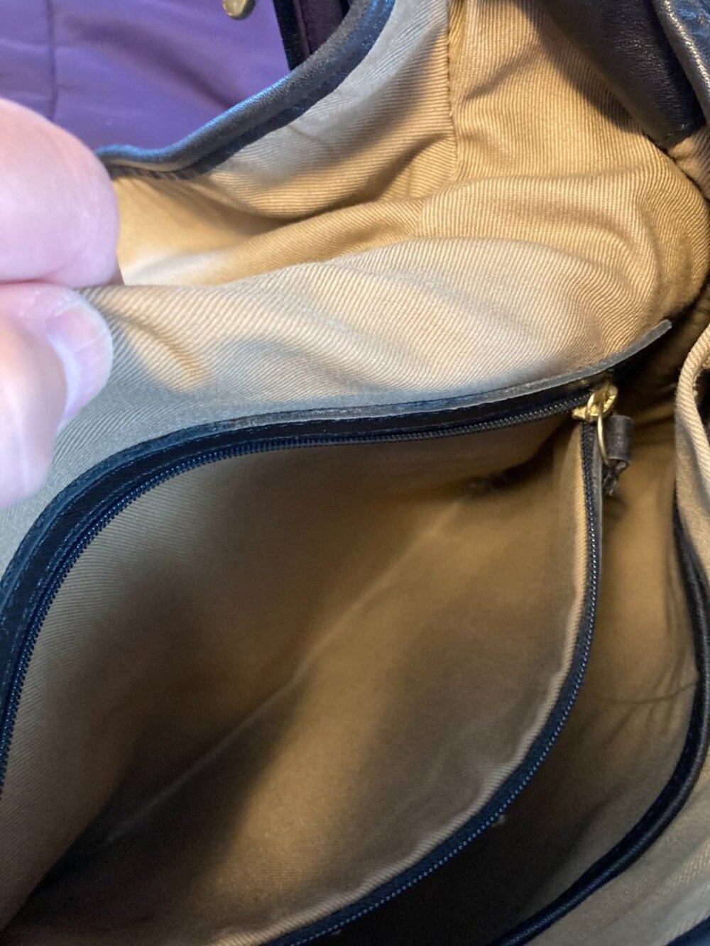Vintage Coach 9718 Legacy Crescent Flap Hobo/Shoulder Bag Black - Picture 12 of 12